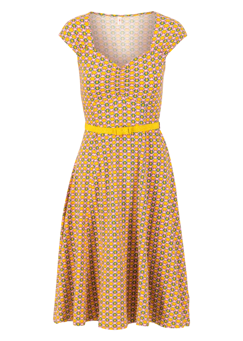 Jurkje met carré halslijn | Blutsgeschwister heart on fire robe mangoon magroves