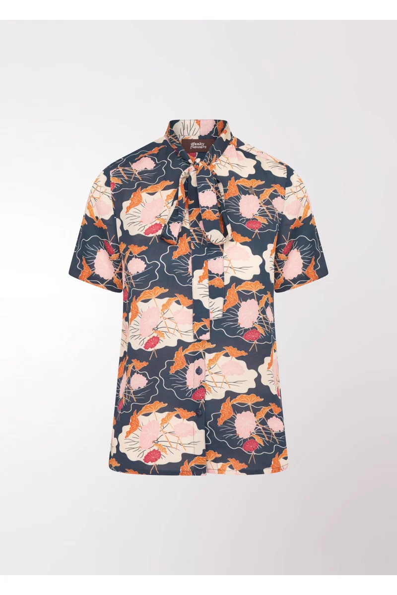 Blouse van soepele viscose | 4Funkyflavours It's time to party now