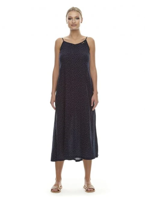 Mouwloze midi jurk | Ragwear dress Ludvika navy