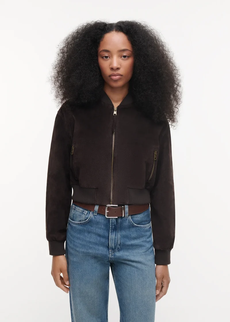 Studio AR jas Sloane Velvet Brown