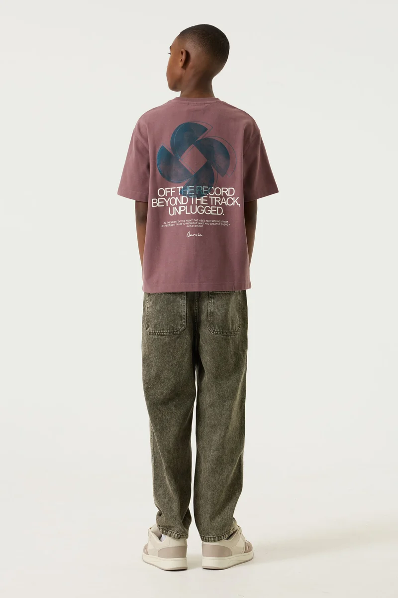 Garcia Jongens T-shirt, DUSK MAUVE