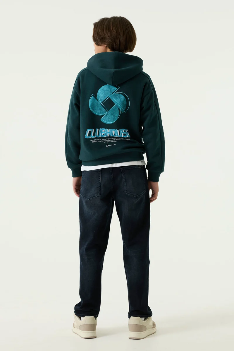 Garcia Jongens, Hoodie, JADED TEAL