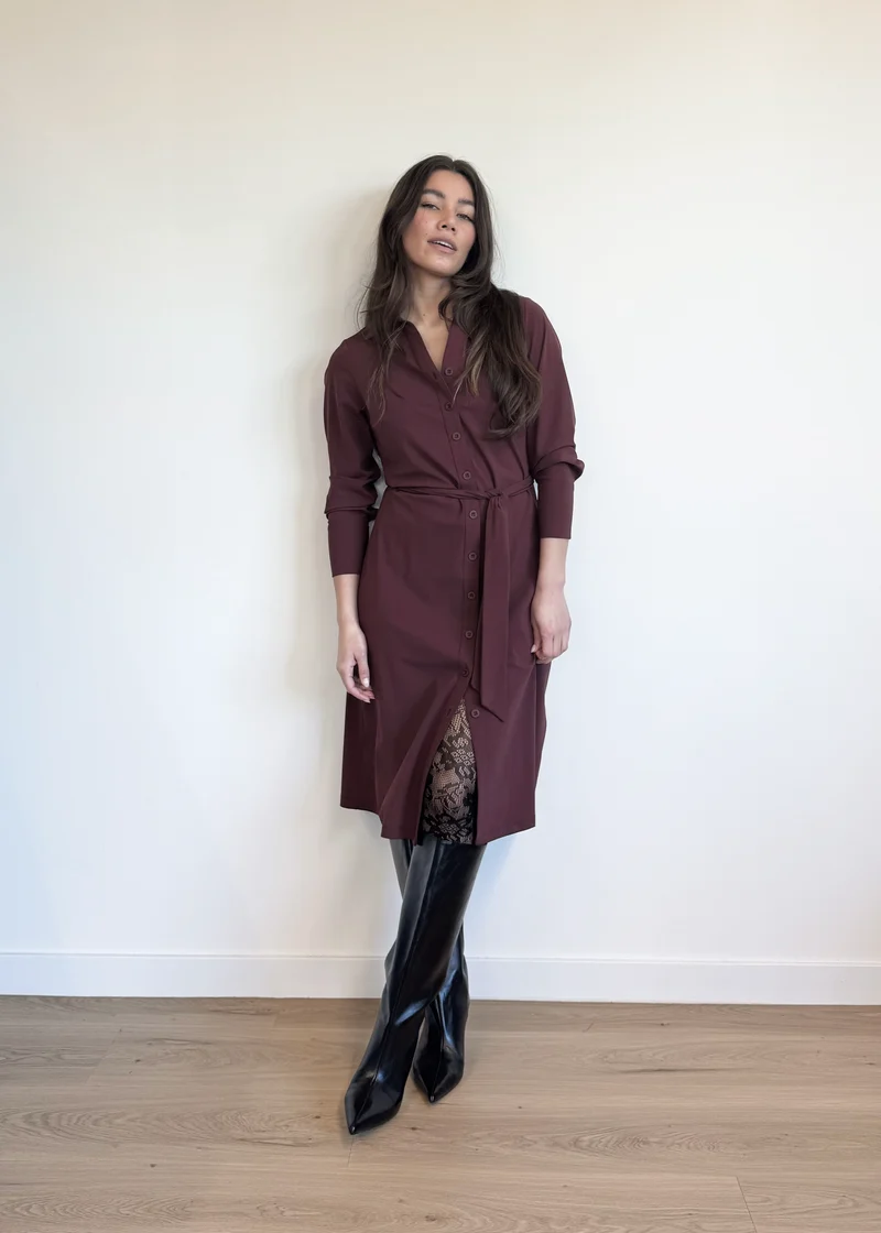 Lady Day Dress, DANIE, Wine