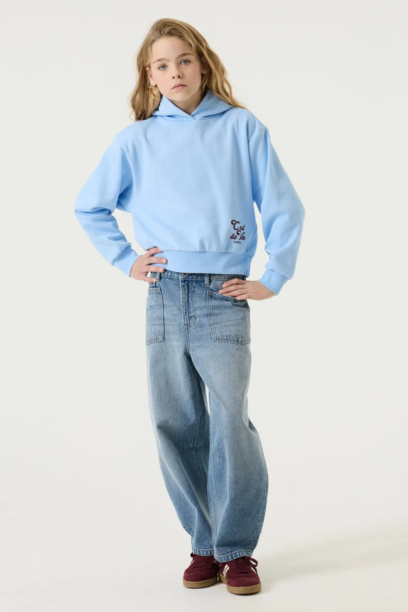 Garcia, Girls Hoodie, Alice Blue