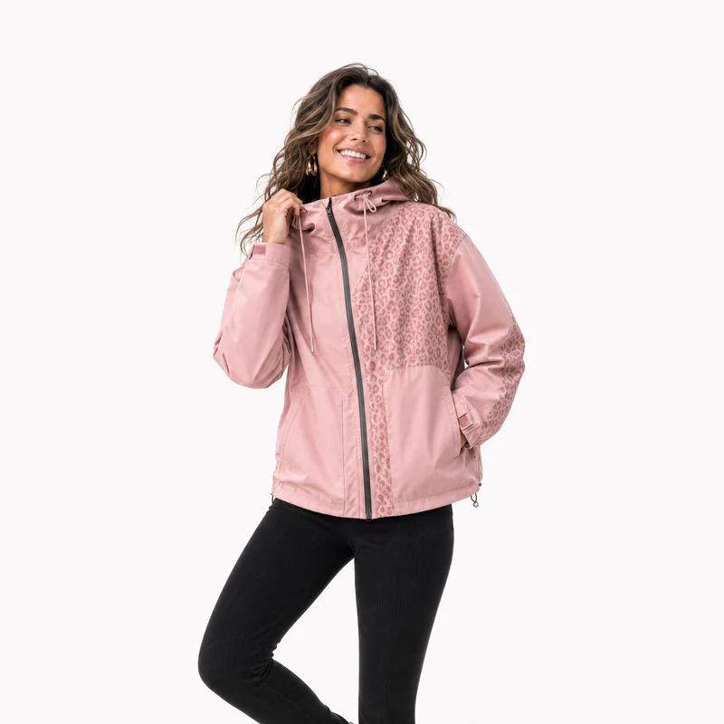 Rain Reveal | Regenjas Dames met Verborgen Luipaardprint