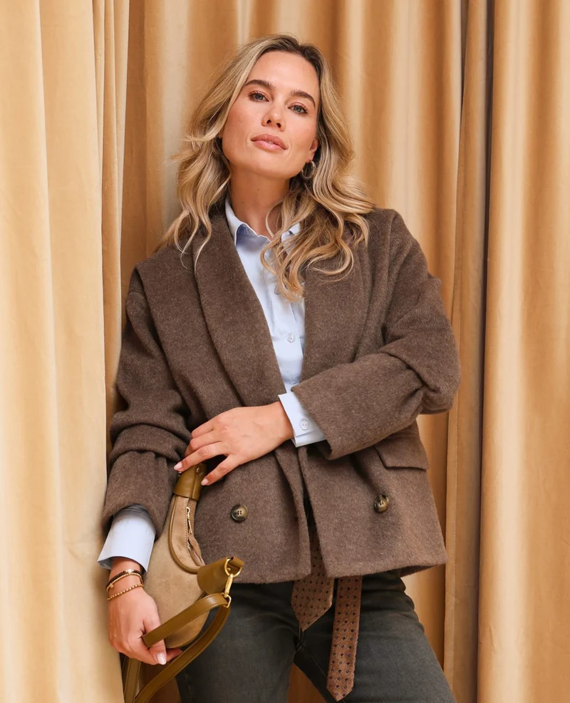 Coat Aveline | Light Espresso