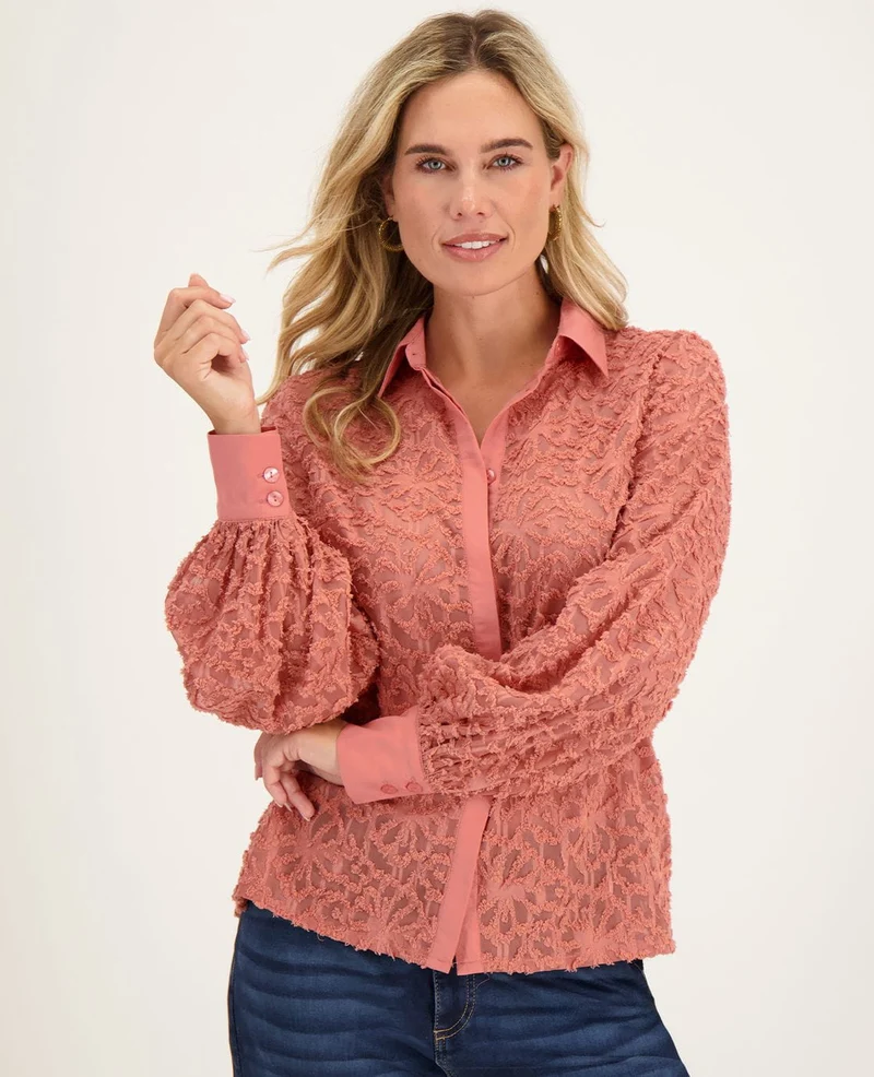 Blouse Jacquard | Terracotta Pink