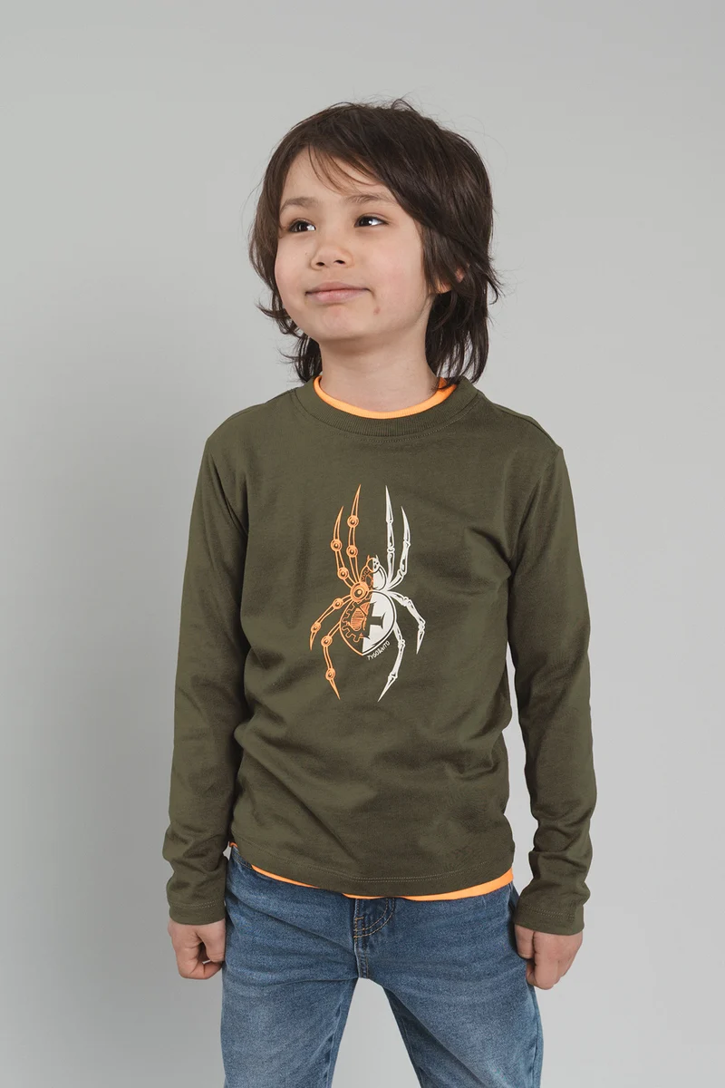 TYGO&vito Jongens, Longsleeve, MAX, Olive Night