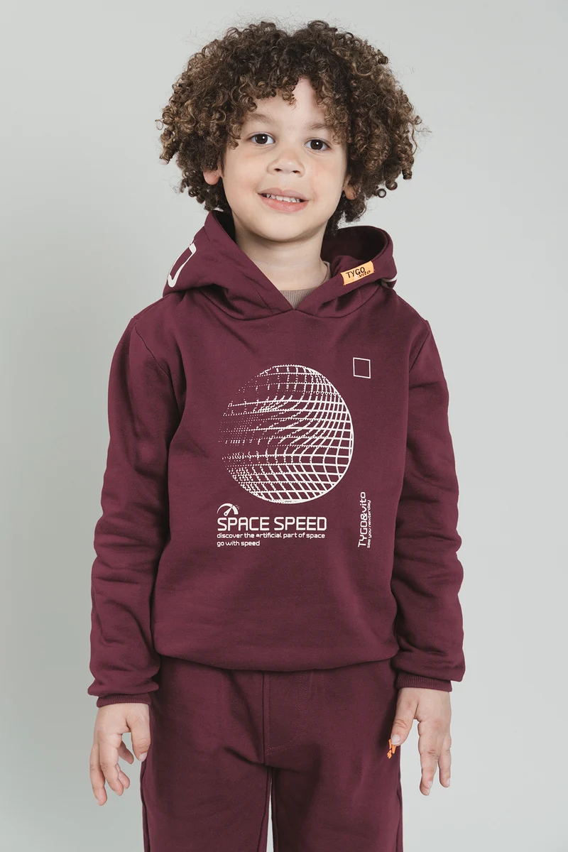 Tygo & vito Hoodie HOBIE, Merlot