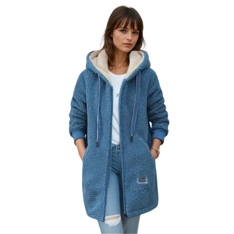 Dames Fleece Jas Oversized Sherpa Voering