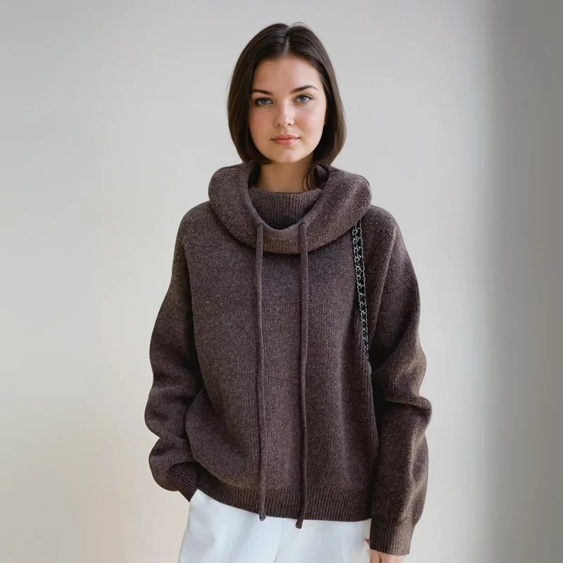 Dames Coltrui Luxe Elegante Hoge Kraag