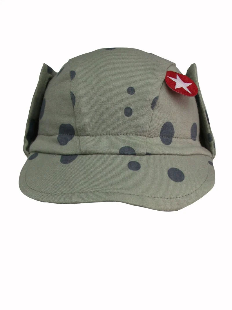 Kik Kid Hat Cap Big Spot Print Jersey Green