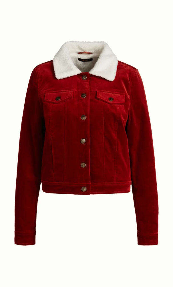 King Louie Janey Jacket Corduroy Sienna Red