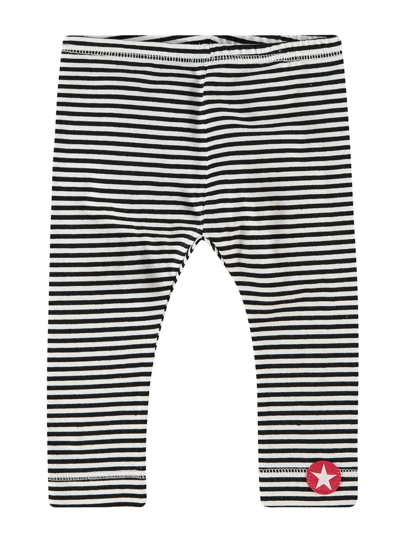 Kik Kid Organic Cotton Legging Stripe Yarn Dyed Black