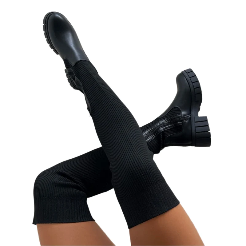 Dames Stretch Laarzen Elegante Stijl
