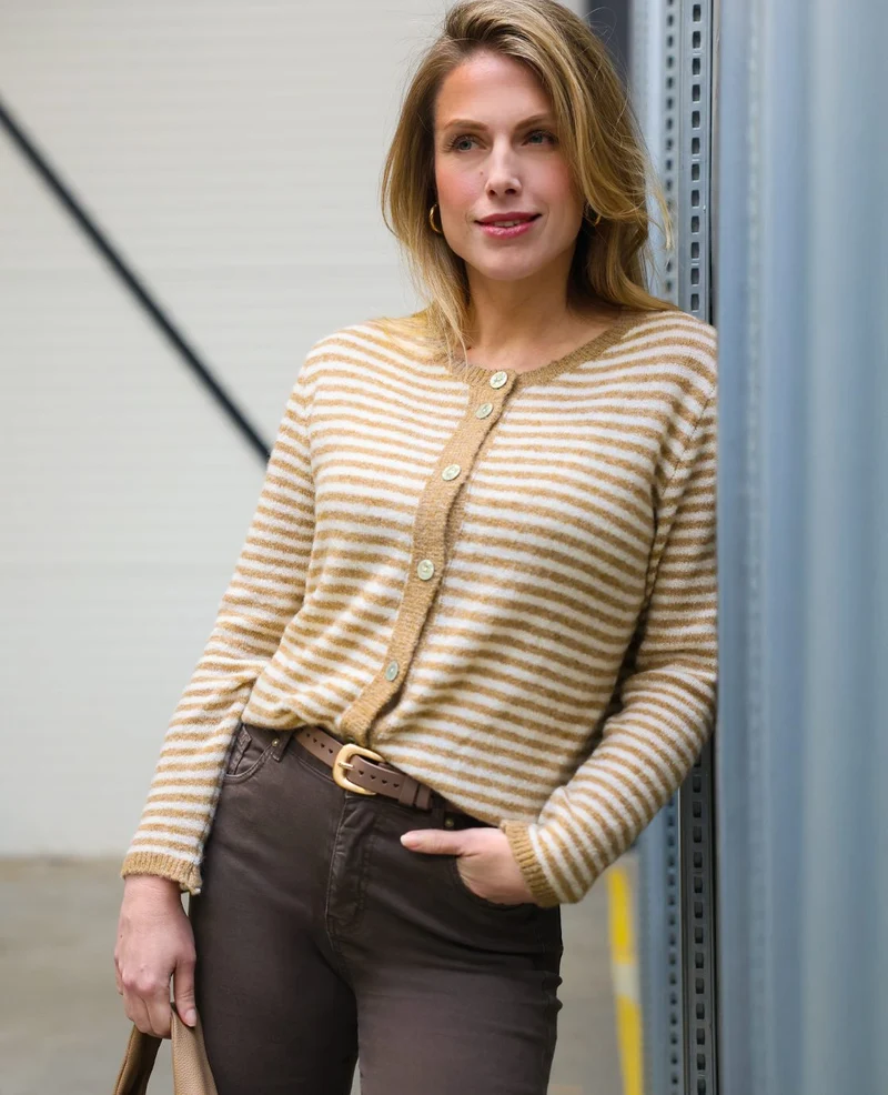 Veste Lara | Sahara / Off White