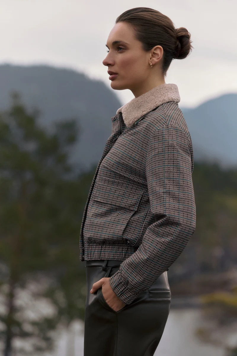 Lady Day Blazer, GEORGIA, Marin Check Print
