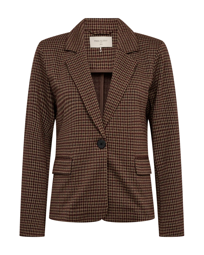 Freequent Blazer SONNY, Check pattern/port royal
