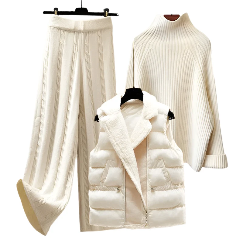 Dames Driedelige Set Elegante Polyester Katoenmix