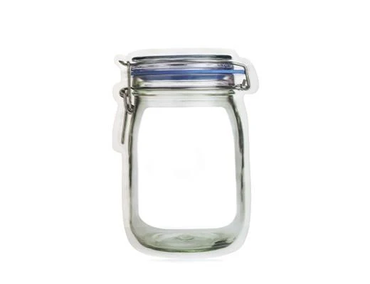 Kikkerland Zipper Mason Jar Bag Large