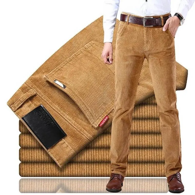 Heren Jeans Klassiek Corduroy Katoenmix
