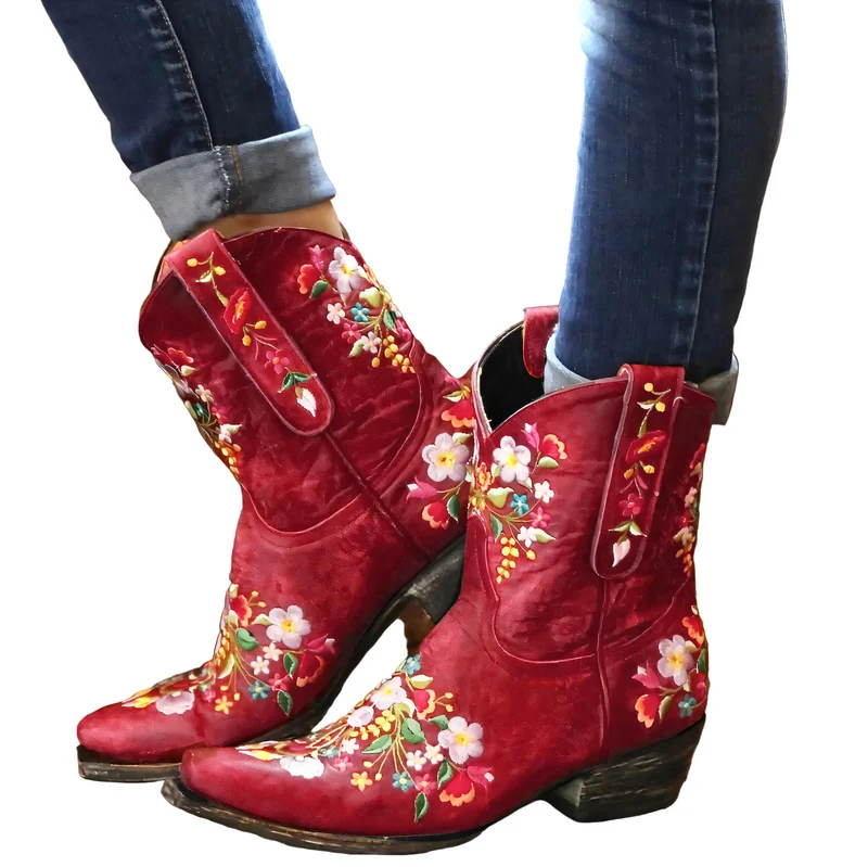 Dames Cowgirl Laarzen Vintage Stijl Waterafstotend