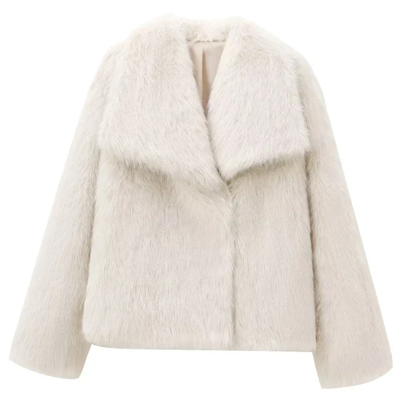 Dames Gewatteerde Lange Winterjas Pluche Polyester Warm Comfortabel