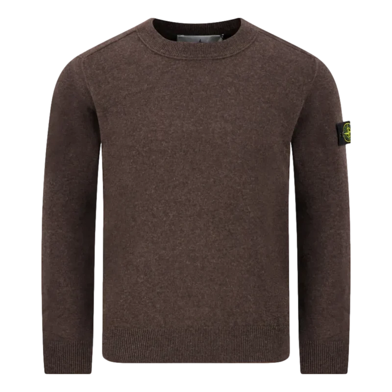 Stone Island Knitted Crewneck Bruin - Match Laren
