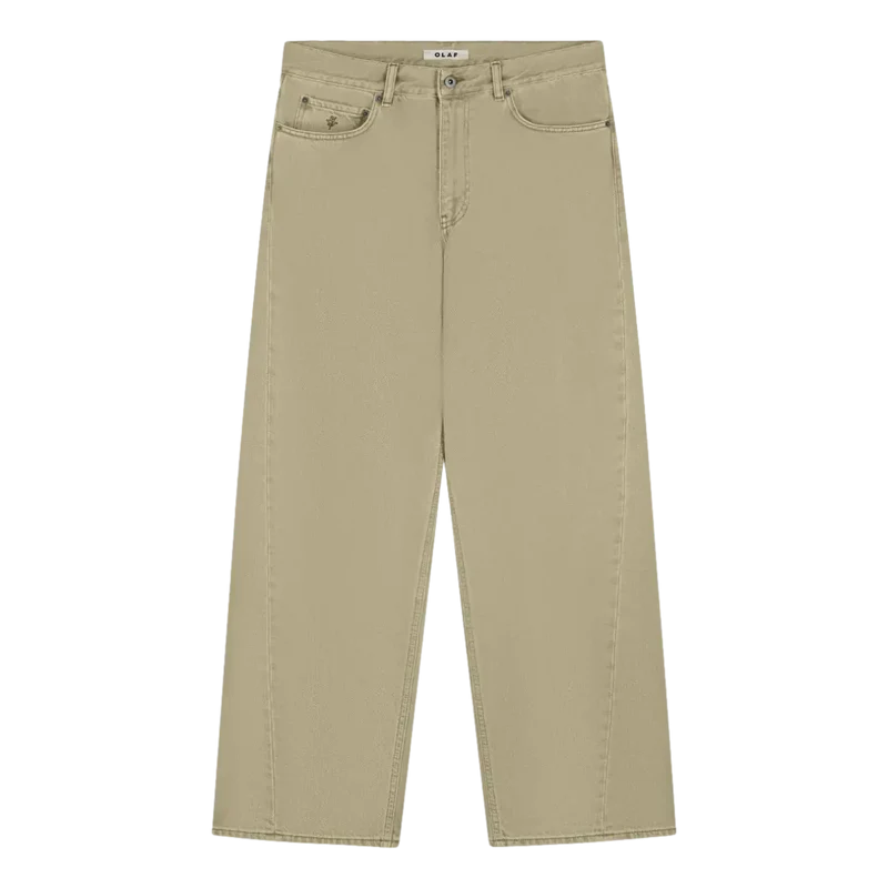 Olaf Relaxed Denim Jeans Khaki - Match Laren