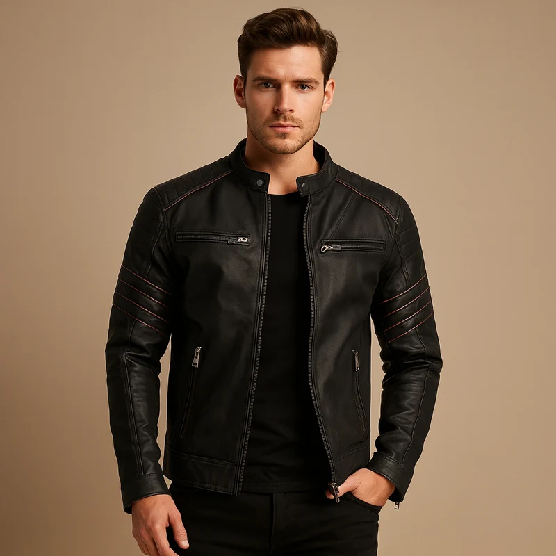 Stoere bikerjack voor heren | Daan