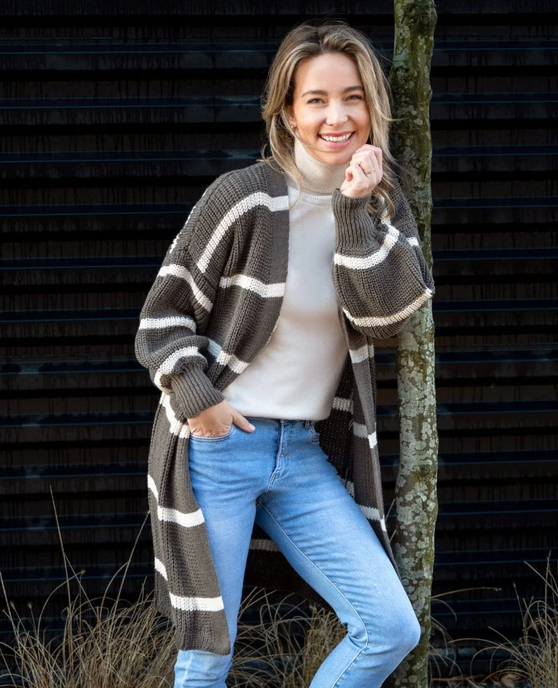 Vest Robine | Taupe/Naturelle