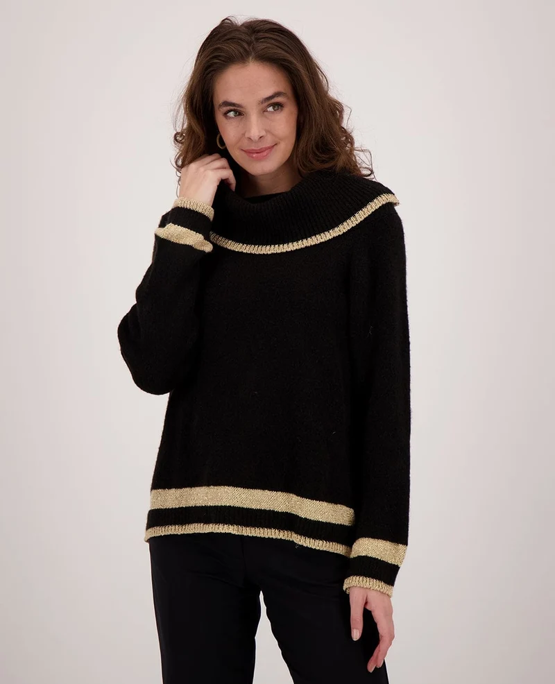 Pull Knitted | Black/Gold