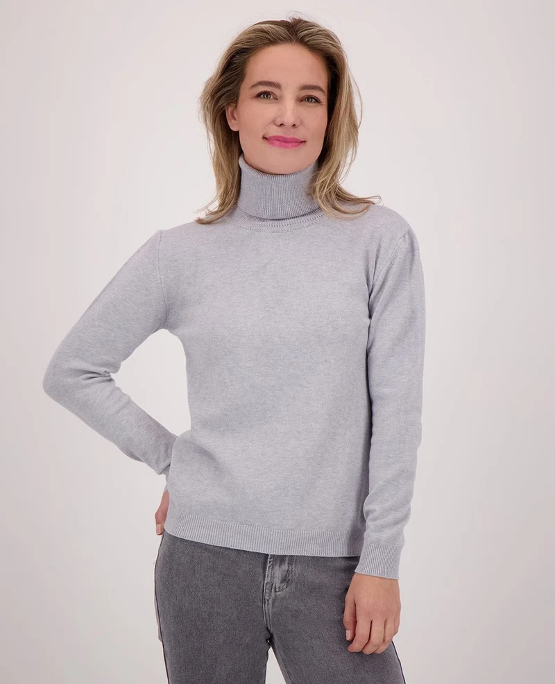 Pull Colle | Light Grey Melange