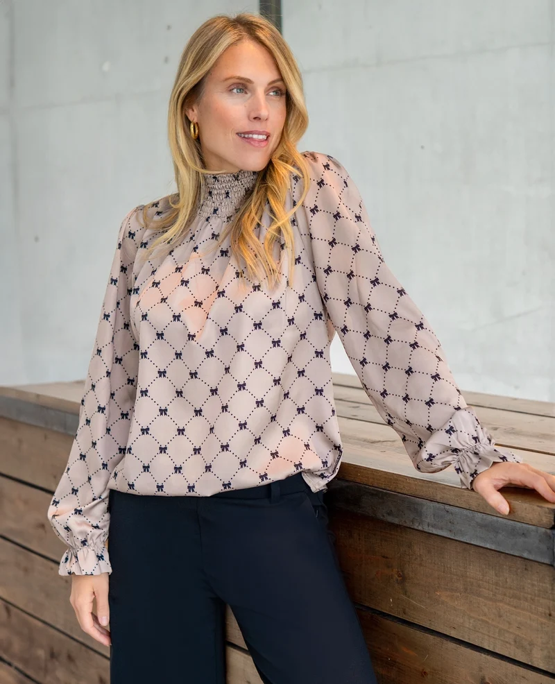 Top Colle | Dark Greige/Black