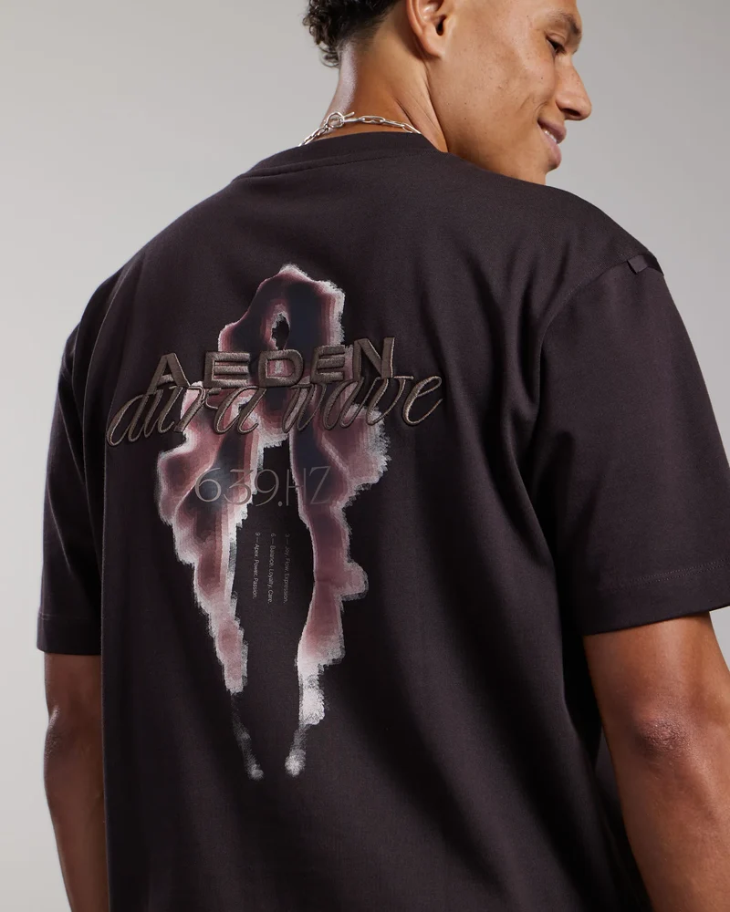 AEDEN T-SHIRT LUCIUS TEE BRUIN
