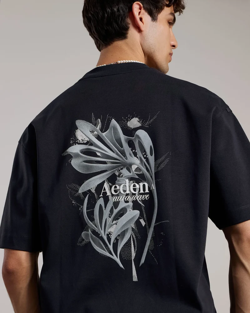 AEDEN T-SHIRT ASH TEE ZWART