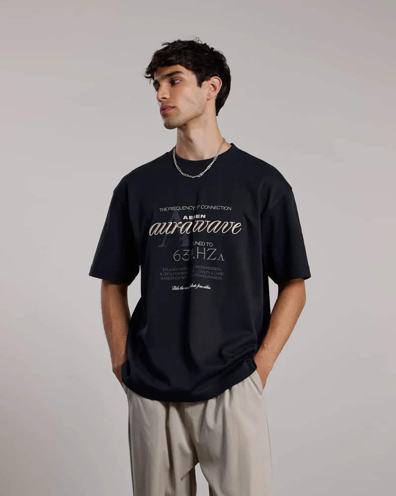 AEDEN T-SHIRT SAL TEE ZWART