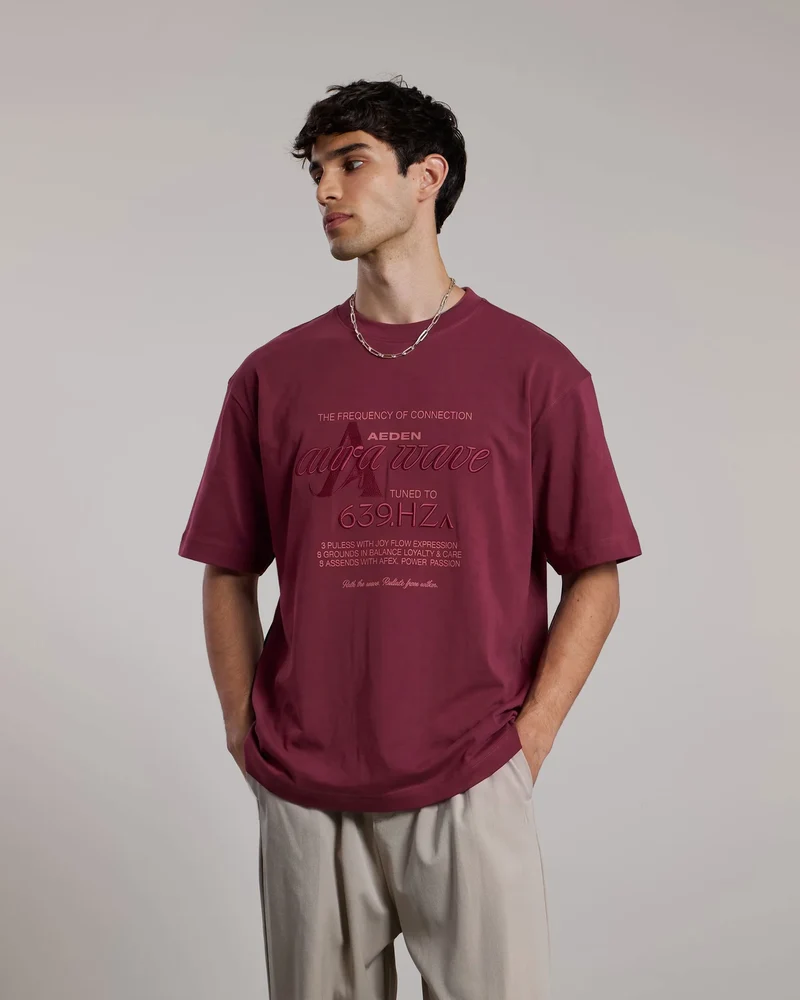 AEDEN T-SHIRT SAL TEE BORDEAUX