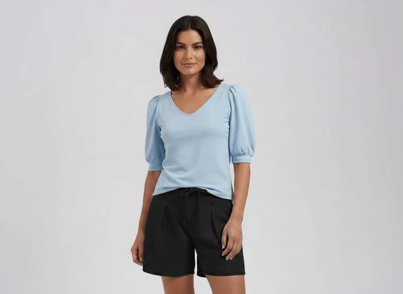 Lady Day Shirt, AMIE-V, Licht Blue