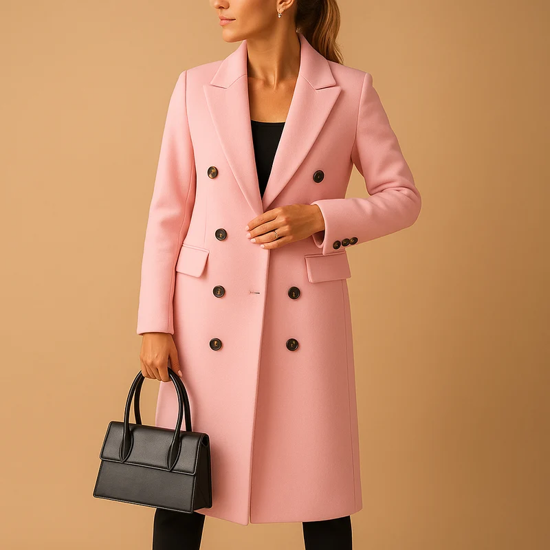 Chique lange winterjas voor dames | Evelien