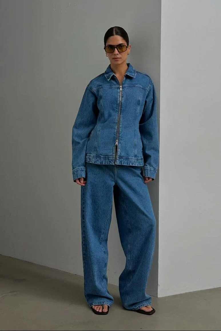 Second Female - Belton Barrel Denim Jeans 60442 - 5997 Blue denim