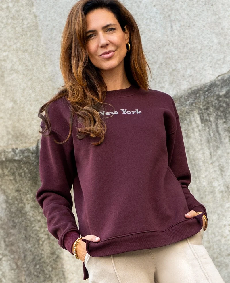 Sweater New York | Dark Burgundy