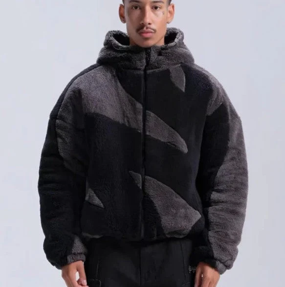 Heren Lamswoljack Ritssluiting Comfortabel Tijdloos