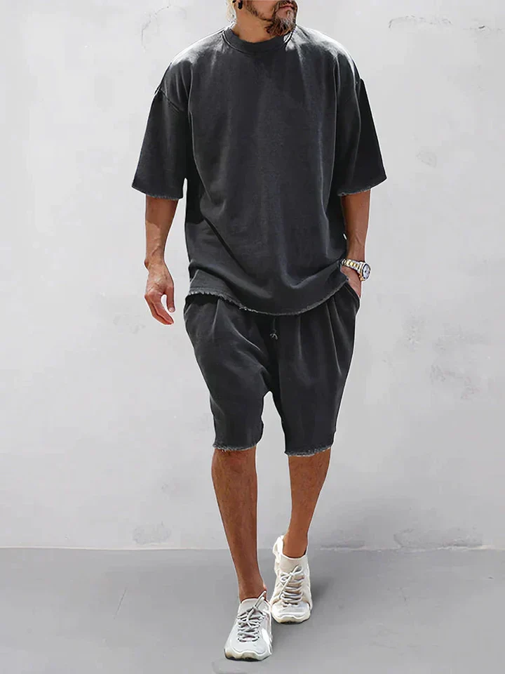 Heren Comfy Set Oversized Zachte Ademend Stof