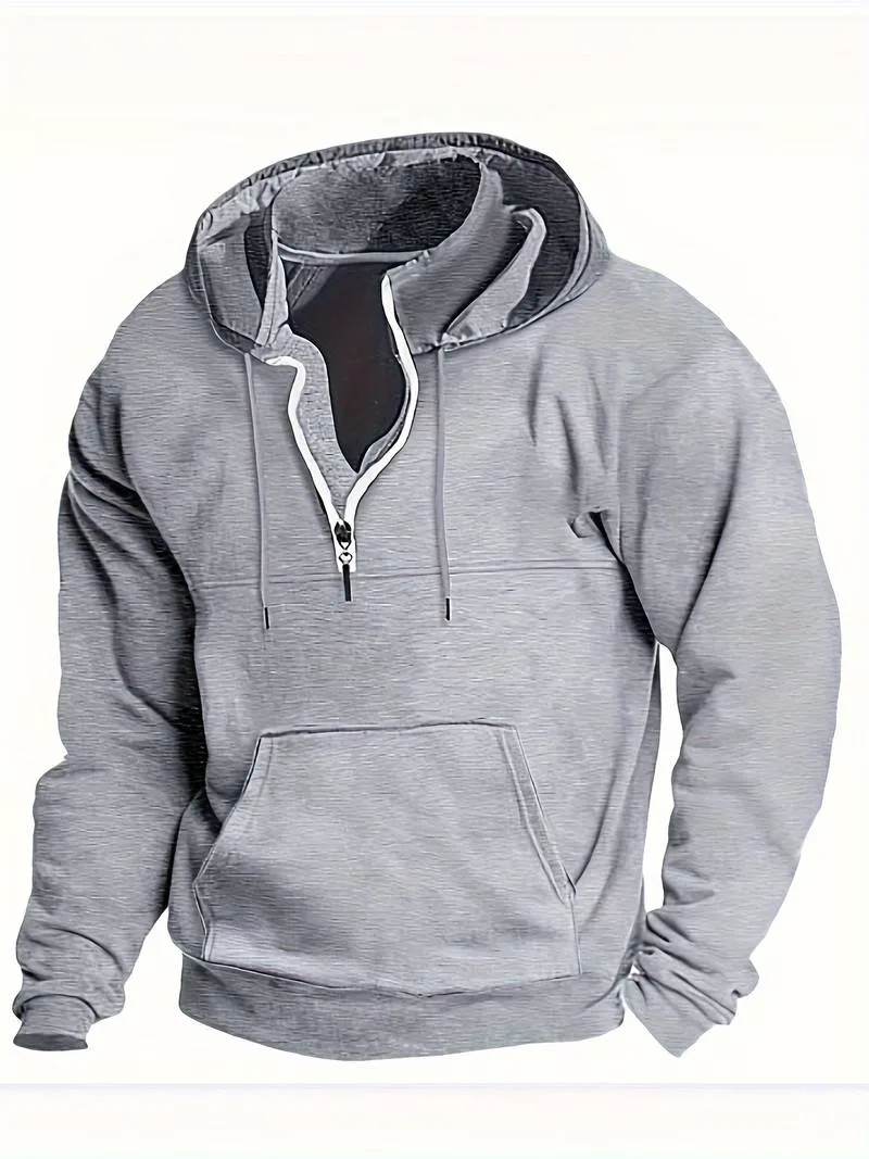Heren Hoodie Casual Katoen Ontspannen Pasvorm