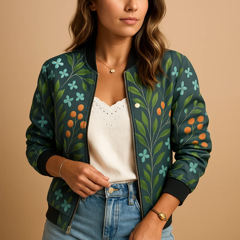 Lichtgewicht zomerjas met print voor dames | Nienke