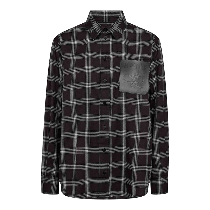 Haute l'Amitié blouse HL10783 Black Check