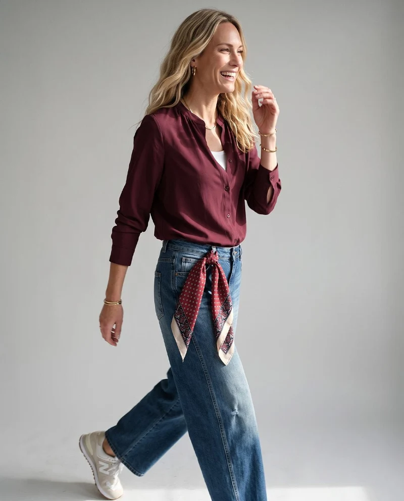 Blouse Sophie Travel | Deep Burgundy