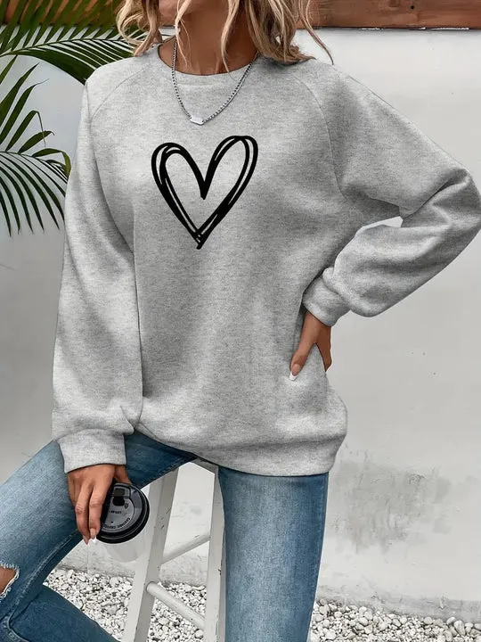 Lovana Sweater | Comfortabele Trui met Hartprint