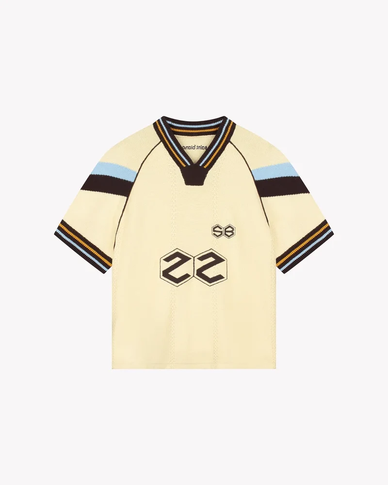 Saint Blanc T-SHIRT KNITTED GAME SHIRT GEEL
